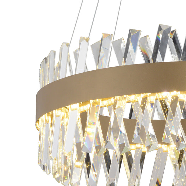 Lustra Led Cristal HubRom, BRAMPTON 3962-50-FR 50x70 cm 85 W Antiq Lumina Calda,Rece,Neutra 0