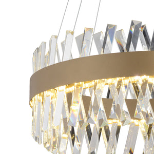 Lustra Led Cristal HubRom, BRAMPTON 3962-50-FR 50x70 cm 85 W Antiq