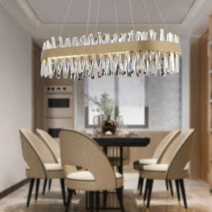 Lustra Led Cristal HubRom, BRAMPTON 3962-06-FR 86x35x70 cm 95 W Antiq