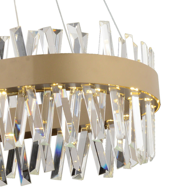 Lustra Led Cristal HubRom, BRAMPTON 3962-06-FR 86x35x70 cm 95 W Antiq