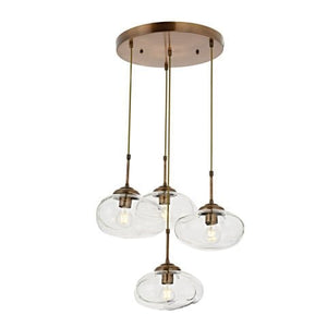 Lustra HubRom, BULUT 5004-1803-52 40x40xHmax100 cm 4xE27-60W Antiq