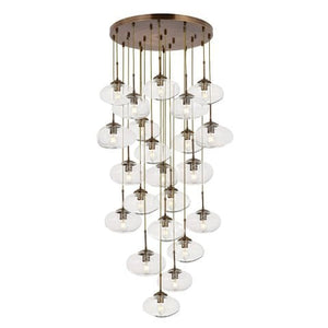 Lustra HubRom, BULUT 5022-1317-52 90x90xHmax300 cm 22xE27-60W Antiq