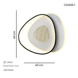 Plafoniera Led HubRom, MAYA C24505-1 50x6 cm Lumina Calda,Rece,Neutra