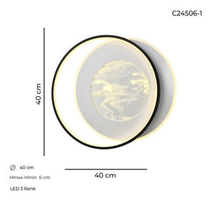 Plafoniera Led HubRom, EREN C24506-1 40x6 cm Lumina Calda,Rece,Neutra