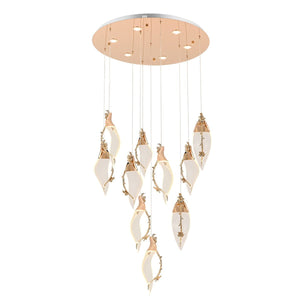 Lustra Led HubRom, CHERRY Auriu 5010-1092-83 65x65xHmax200 cm 3200 K Lumina Neutra