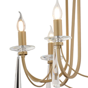 Lustra Cristal HubRom, DAMIAN 4106-06-FR 62x82 cm 6xE14-40W Antiq