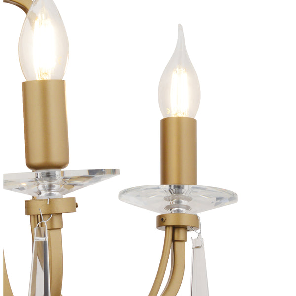 Aplica Cristal Hubrom, DAMIAN 4106-02W-FR 32x22 cm 2xE14-40W Antiq