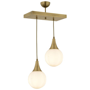 Lustra HubRom, DAMLA 3062-1750-2S-FR 35x70 cm 2xE27-60W Antiq