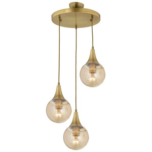 Lustra HubRom, DAMLA 3062-1750-03 35x70 cm 3xE27-60W Antiq