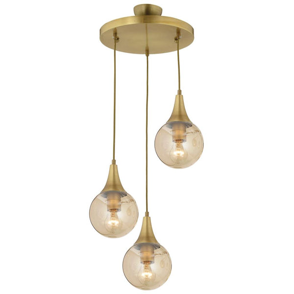 Lustra HubRom, DAMLA 3062-1750-03 35x70 cm 3xE27-60W Antiq