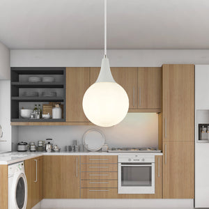 Lustra HubRom, DAMLA 3062-1750-1D-WH 15x70 cm 1xE27-60W Alb