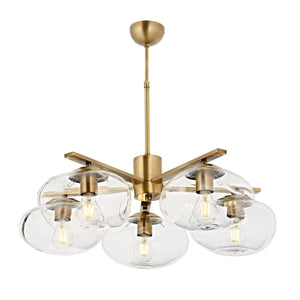 Lustra HubRom, DANTE 5005-1125-52 70x70xHmax70 cm 5xE27-60W Antiq