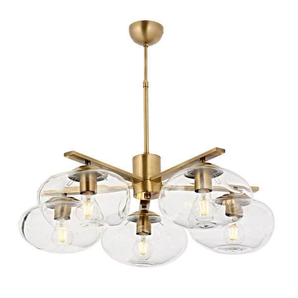 Lustra HubRom, DANTE 5005-1125-52 70x70xHmax70 cm 5xE27-60W Antiq