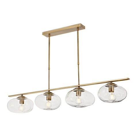 Lustra HubRom, DANTE 5404-1125-52 120x25xHmax80 cm 4xE27-60W Antiq