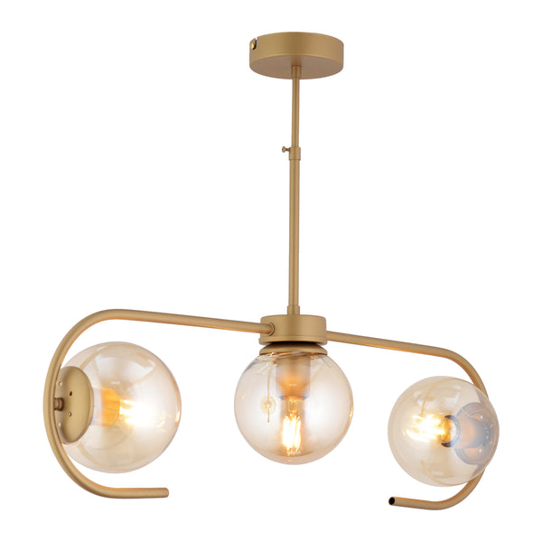 Lustra HubRom, DIASPOR 3948-03-FR 71x55 cm 3xE27-60W Antiq