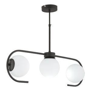 Lustra HubRom, DIASPOR 3948-03-BL 71x55 cm 3xE27-60W Negru