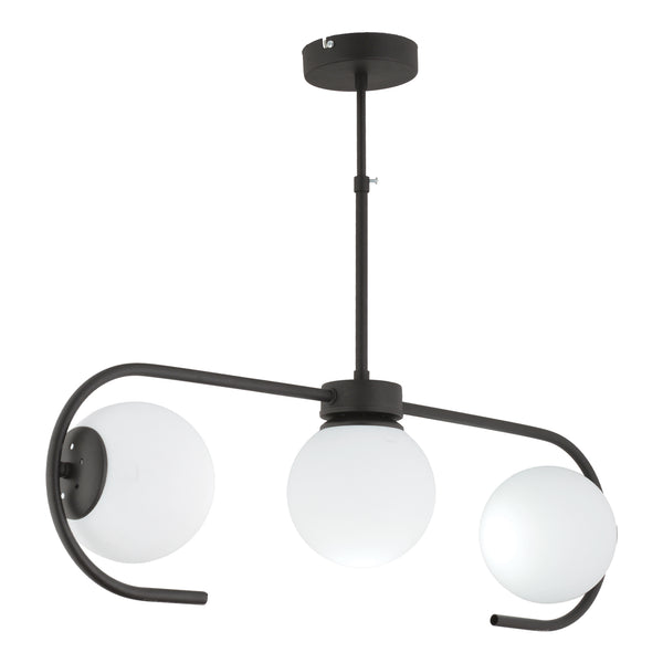 Lustra HubRom, DIASPOR 3948-03-BL 71x55 cm 3xE27-60W Negru