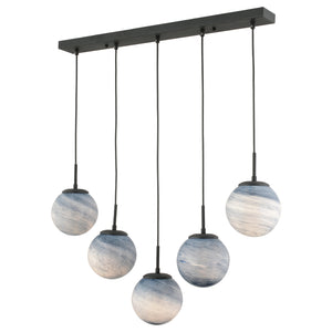 Lustra HubRom, EFSER 4110-05-BL 76x85 cm 5xE27-60W Negru