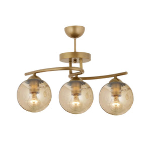 Plafonieara HubRom, ELITE 3606-03-FR 55x50 cm 3xE27-60W Antiq