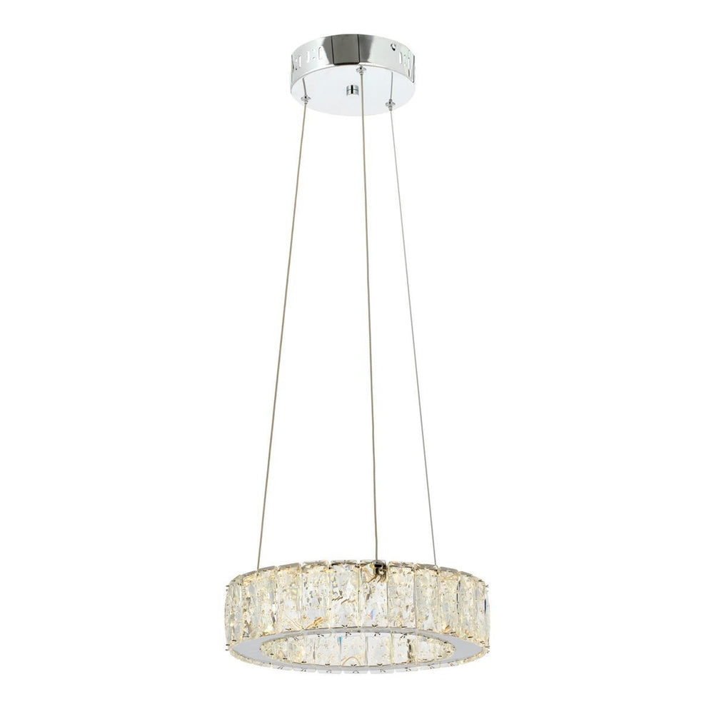 Lustra Led Cristal HubRom, ESSE Crom 5030-2996-51 30x30xHmax150 cm Lumina Calda,Rece,Neutra