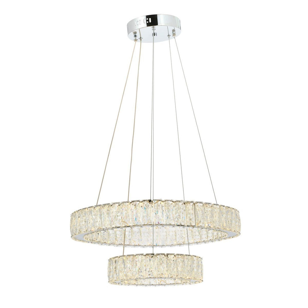 Lustra Led Cristal HubRom, ESSE Crom 5055+5035-2996-51 55+30x55xHmax150 cm Lumina Calda,Rece,Neutra