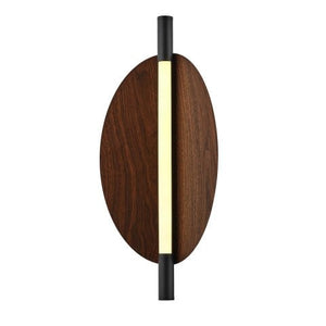 Aplica Led Marmura HubRom, WOOD Negru F252/40 20x40 cm Lumina Neutra