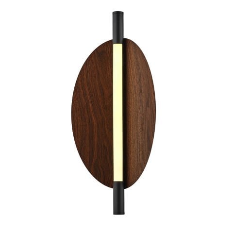 Aplica Led Marmura HubRom, WOOD Negru F252/40 20x40 cm Lumina Neutra