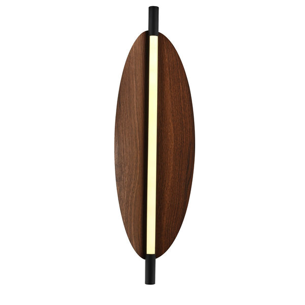 Aplica Led Marmura HubRom, WOOD Negru F252/60 20x60 cm Lumina Neutra