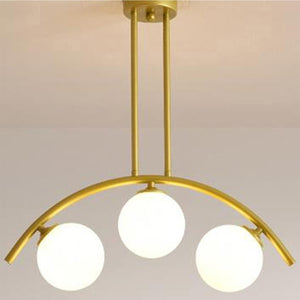 Lustra HubRom, FRALDE 3472-03-FG 75x72 cm 3xE27-60W Auriu