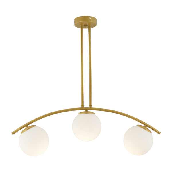 Lustra HubRom, FRALDE 3472-03-FG 75x72 cm 3xE27-60W Auriu