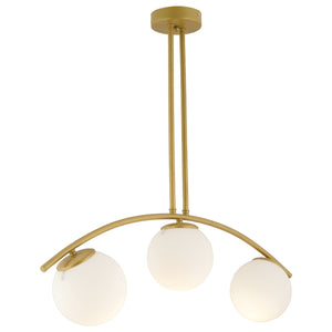 Lustra HubRom, FRALDE 3472-03-FG 75x72 cm 3xE27-60W Auriu