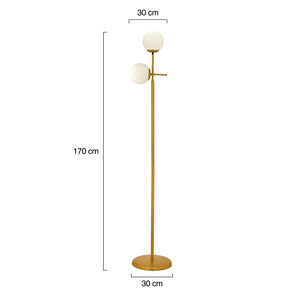 Lampader HubRom, GUNAY 3577-02-GD 30x170 cm 2xE27-60W Auriu