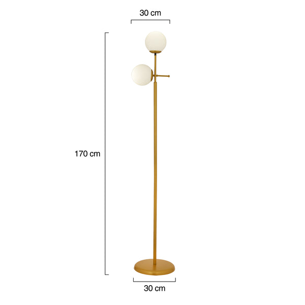 Lampader HubRom, GUNAY 3577-02-GD 30x170 cm 2xE27-60W Auriu