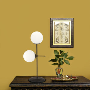 Veioza HubRom, GUNAY 3577-2M-BL 27x67 cm 2xE27-60W Negru