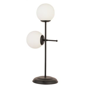 Veioza HubRom, GUNAY 3577-2M-BL 27x67 cm 2xE27-60W Negru