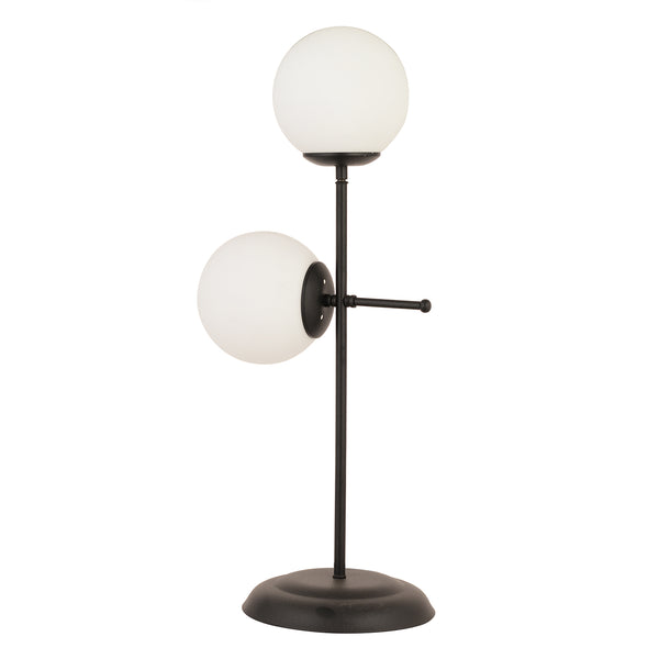 Veioza HubRom, GUNAY 3577-2M-BL 27x67 cm 2xE27-60W Negru