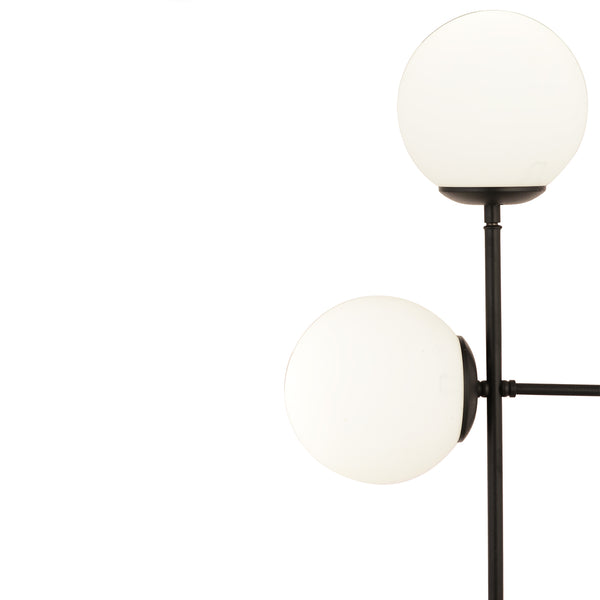 Veioza HubRom, GUNAY 3577-2M-BL 27x67 cm 2xE27-60W Negru