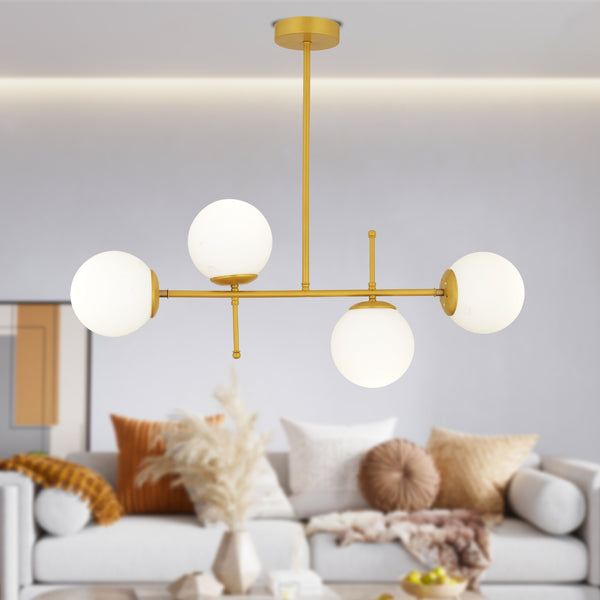 Lustra HubRom, GUNAY 3577-04-GD 85x67 cm 4xE27-60W Auriu