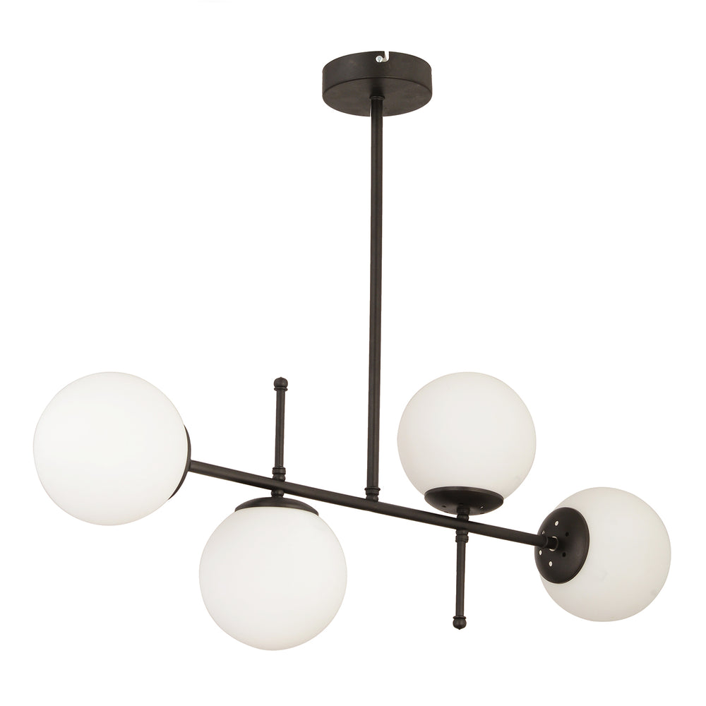 Lustra HubRom, GUNAY 3577-04-BL 85x67 cm 4xE27-60W Negru