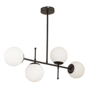 Lustra HubRom, GUNAY 3577-04-BL 85x67 cm 4xE27-60W Negru