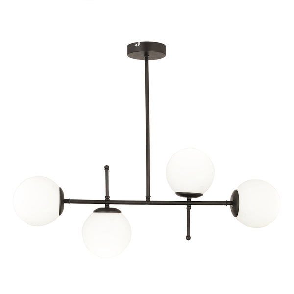 Lustra HubRom, GUNAY 3577-04-BL 85x67 cm 4xE27-60W Negru