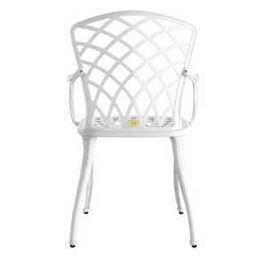 Set Mobilier Gradina HubRom, 1xMasa Rotunda(75x72), 3xScaun HITIT(43x42x50x92) Alb