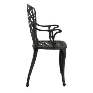 Set Mobilier Gradina HubRom, 1xMasa Patrata(75x75x72), 3xScaun HITIT(43x42x50x92) Negru