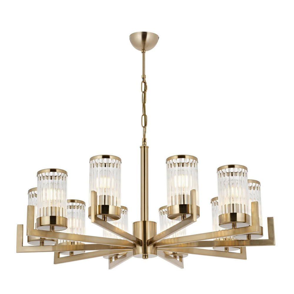 Lustra HubRom, INTERCE 5010-1036-52 80x80xHmax75 cm 10xE27-60W Lak Antiq