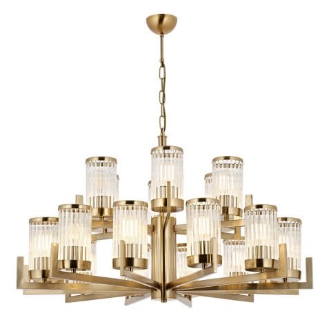 Lustra HubRom, INTERCE 5018-1036-52 90x90xHmax80 cm 18xE27-60W Lak Antiq