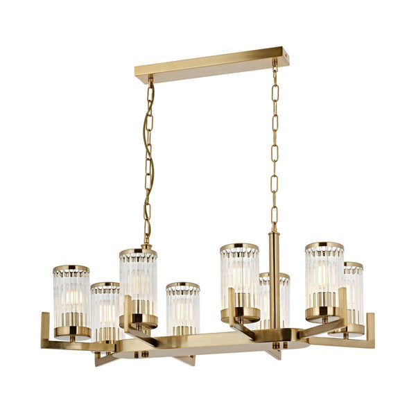 Lustra HubRom, INTERCE 5408-1036-52 90x48xHmax80 cm 8xE27-60W Antiq