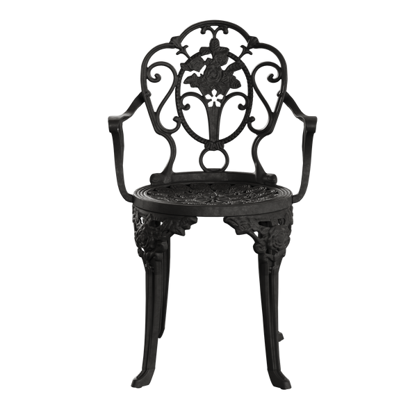 Set Mobilier Gradina HubRom, 1xMasa Patrata(75x75x72), 3xScaun ISPARTA(43x42x50x92) Negru