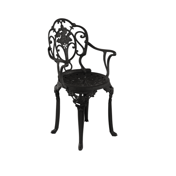 Set Mobilier Gradina HubRom, 1xMasa Patrata(75x75x72), 3xScaun ISPARTA(43x42x50x92) Negru