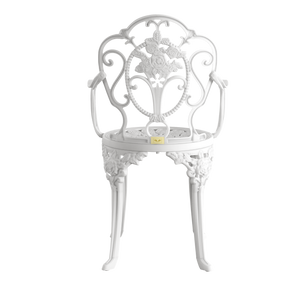 Set Mobilier Gradina HubRom, 1xMasa Ovala(75x150x72), 6xScaun ISPARTA(43x42x50x92) Alb