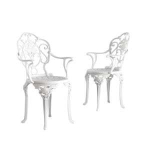 Set Mobilier Gradina HubRom, 1xMasa Patrata(75x75x72), 3xScaun ISPARTA(43x42x50x92) Alb